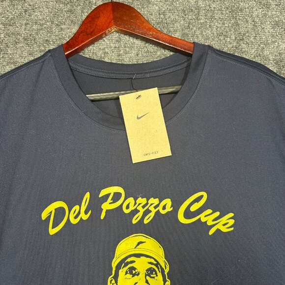 Nike Shirt Mens XL The Nike Tee Blue Short Sleeve Del Pozzo Cup 2024 Dri Fit NEW - Picture 3 of 8